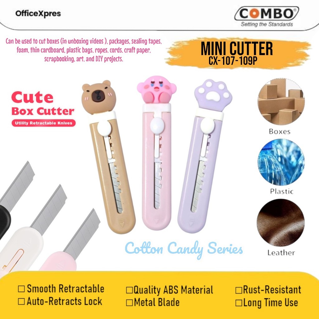 

Mini Cutter CX-107FC / Kater Kecil Lucu CX-108FC / Cutter Mini Portable CX-109FC / Cutter Unboxing / Cute Cutter / Kater Imut