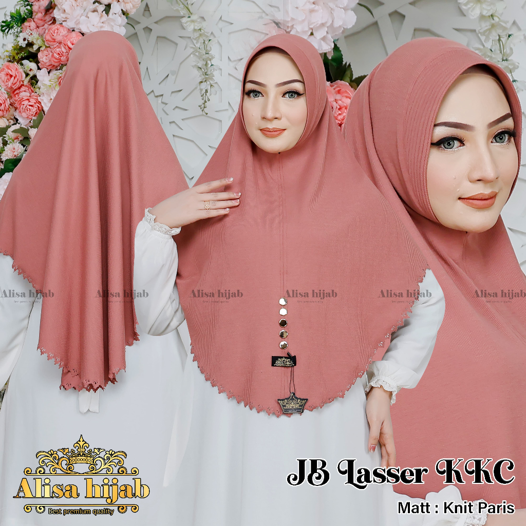 Hijab Bergo Jumbo Ped Laser Kcc