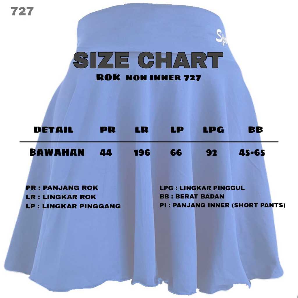 Rok Korean Style/Rok Line Dance/Rok Mini/Luaran Rok Non Ineer/Rok Olahraga Wanita/Rok Badminton