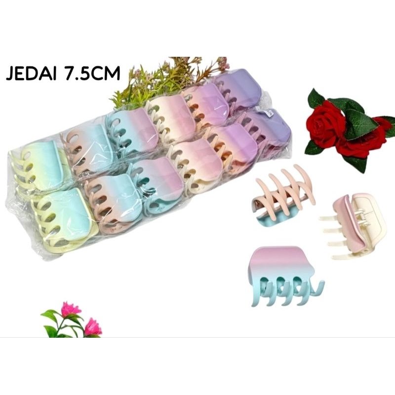 Jepit Rambut Cakar 7,5cm Jedai besar jedai jumbo jepit ponytail Hair claw clips Jedai salon