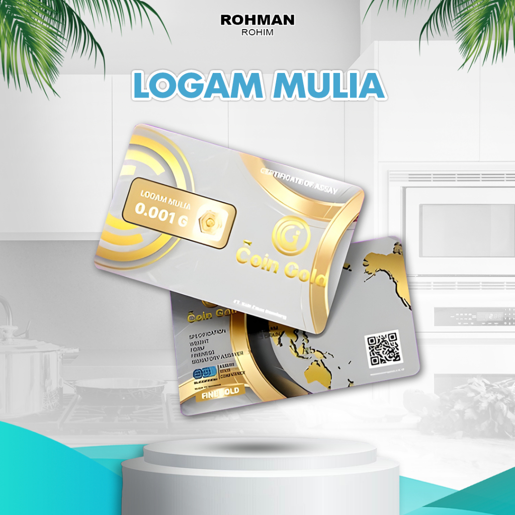 Logam Mulia 0.001 gram Coin Gold Coingold Babygold Mini gold Minigram Emas Kecil