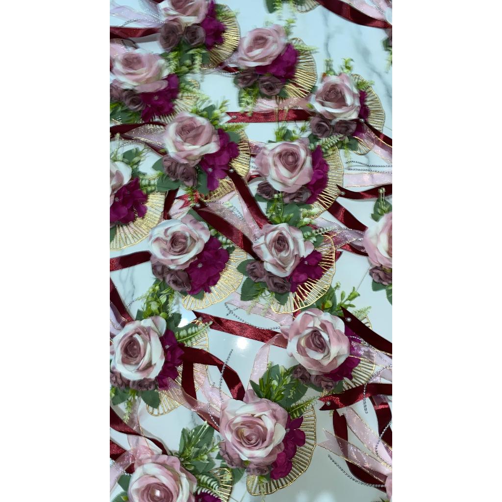 Rangkaian Bunga Seserahan / Bunga Hias Box Seserahan Mawar Jumbo