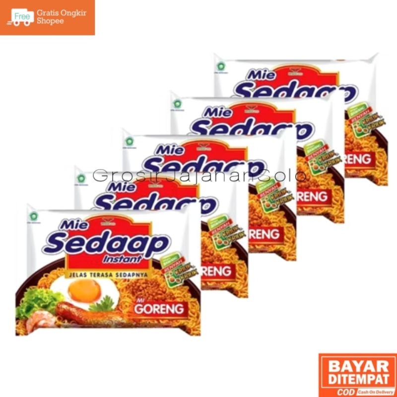 

Mie Sedaap Goreng 1 paket 5 pcs
