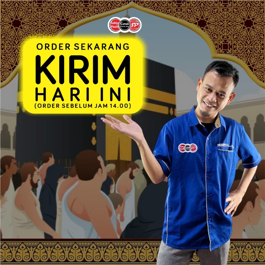 

iDk90 (Isi 50Pcs Size 30 x 40) Kantong Plastik Ibadah Haji, Umroh, Lebaran Haji Kantong Plastik