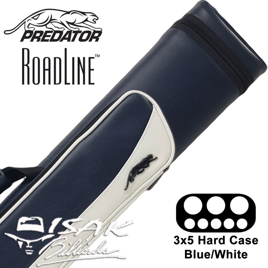 Predator Roadline 3x5 Hard Cue Case | Blue & White Tas Stick Billiard