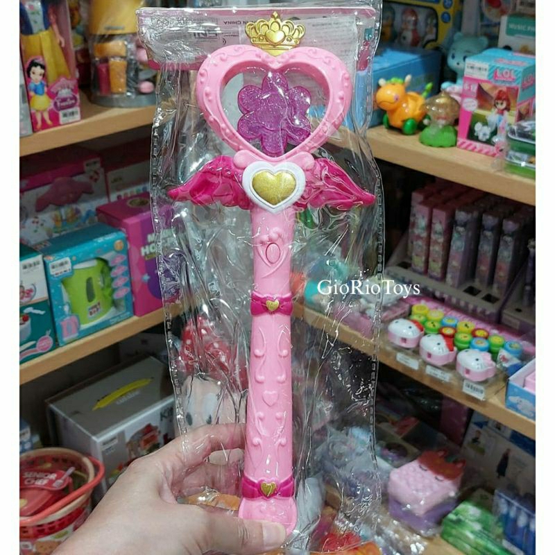 Mainan Tongkat Peri Lampu Led Tongkat Magic Wand Ada Musik