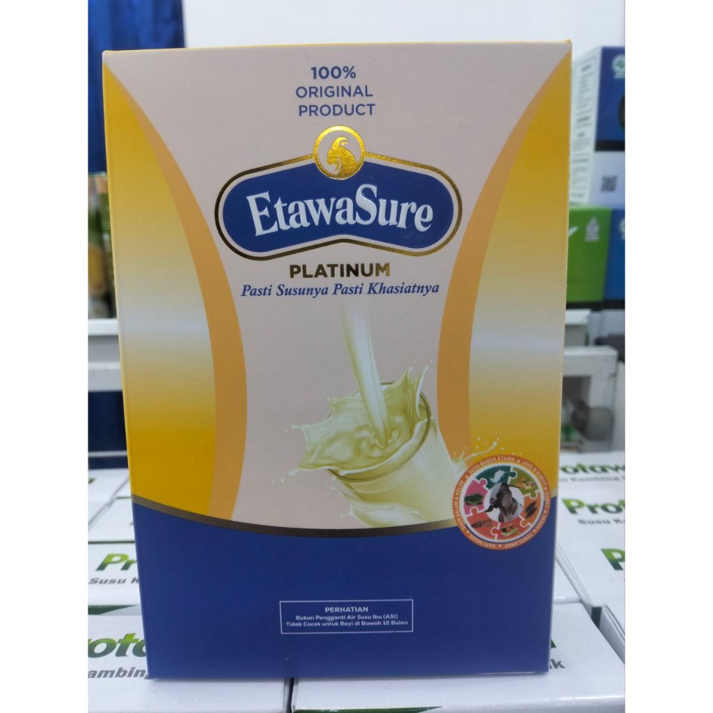 

Susu Etawasure – Susu Kambing Etawa 8 Bahan herbal alami kemasan 250gram/box