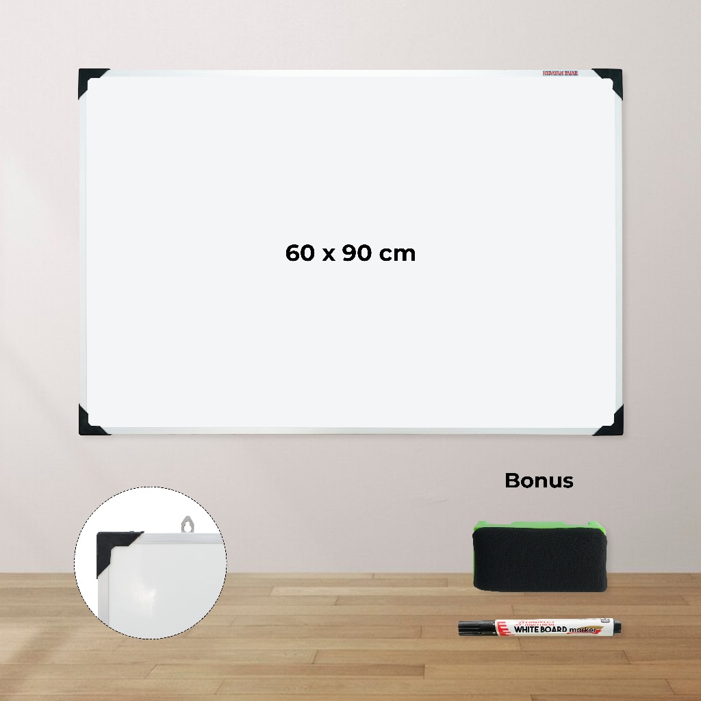 

Papan tulis - Whiteboard 90 x 60 / Papan Tulis Berkualitas