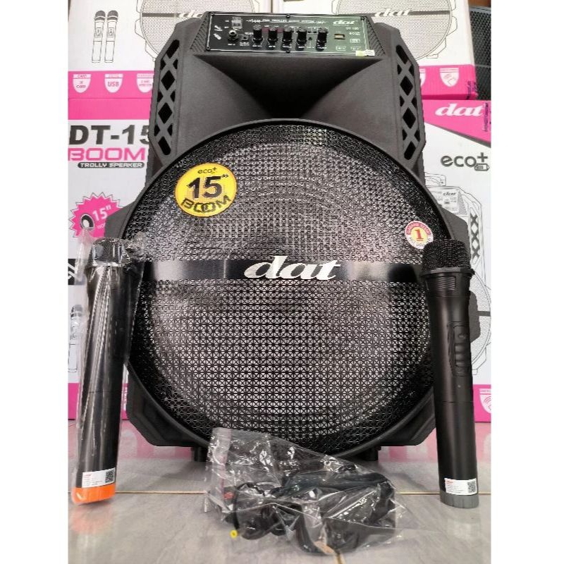 speaker dat 1507 ukuran 15inch free mik wireless 2 original garansi