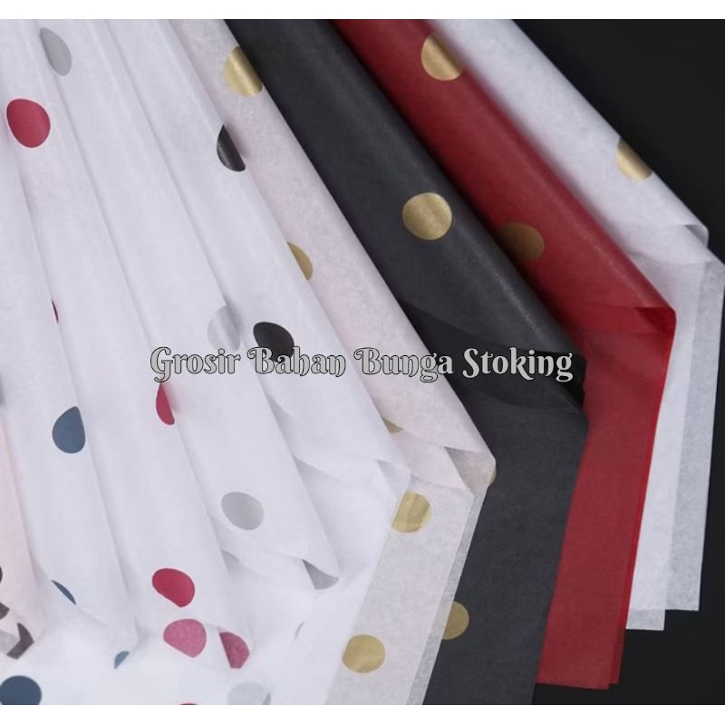 

FREE PACKING Flower Wrapping Korean Premium Cotton Kertas Tissue Polkadot Kertas Bunga Wrapping Paper lembaran (70 x 58 cm) Kertas Wrapping Paper Korea Non Waterproof Polkadot Kertas Buket Polka Flower Wrapping Paper Polka Dots