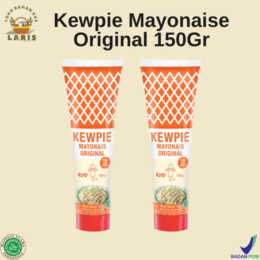 

KEWPIE MAYONAISE ORIGINAL KEMASAN TUBE 150 GRAM