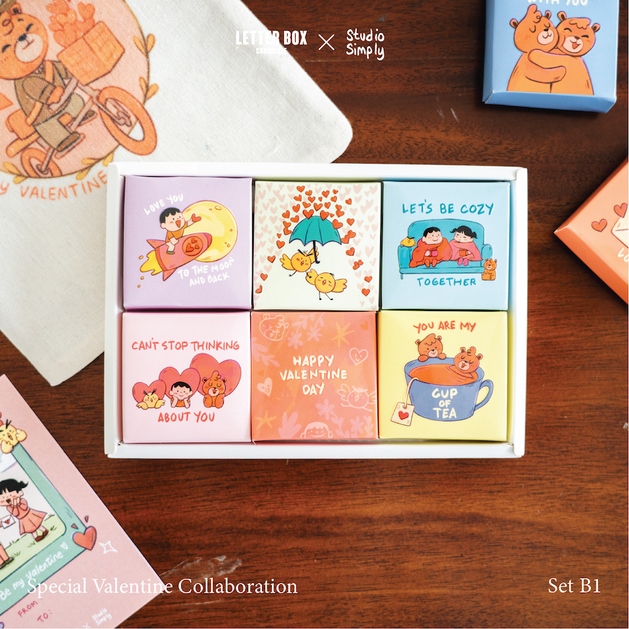 

Letter Box - Coklat Valentine Mix Varian isi 6 - Valentine Edition