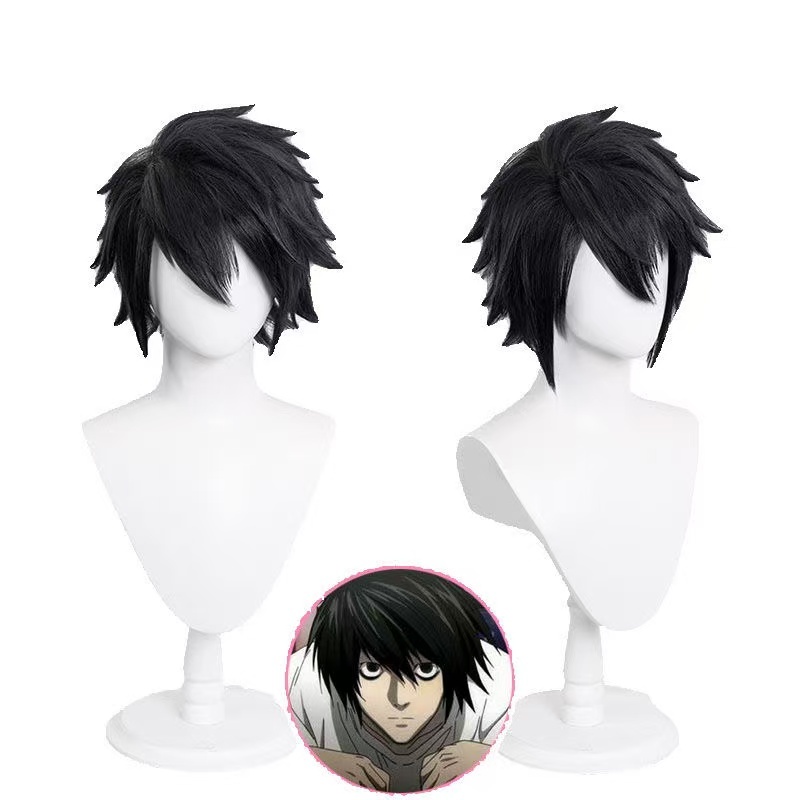 Death Note L · Lawliet Airolette cosplay black upturned design without trimming