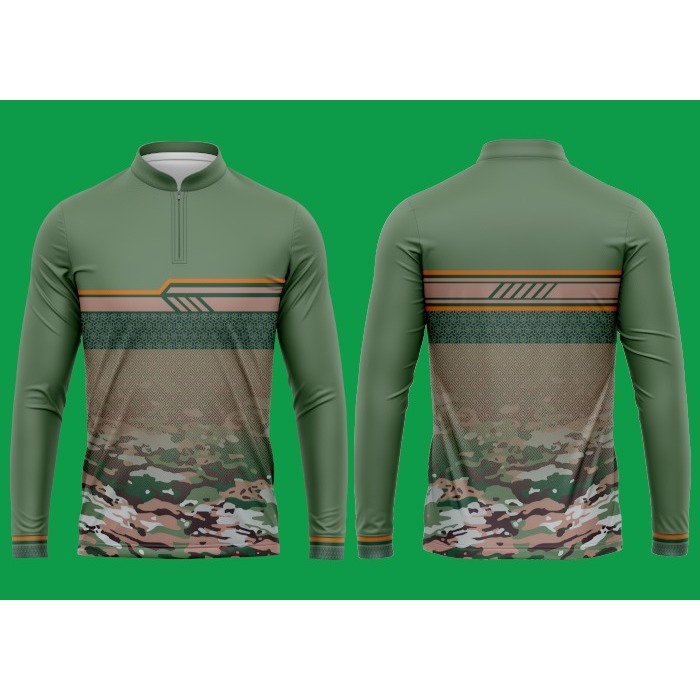 KOKO JERSEY HIJAU LORENG TNI AD KEREN DAN ELEGANT