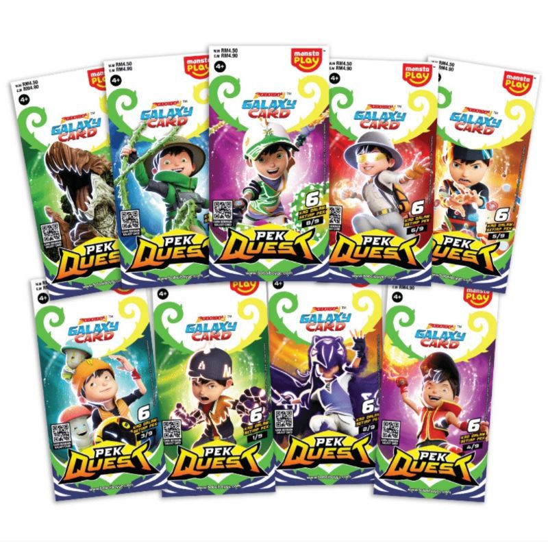 Pek Quest – BoBoiBoy Galaxy Card Set (54 KAD)