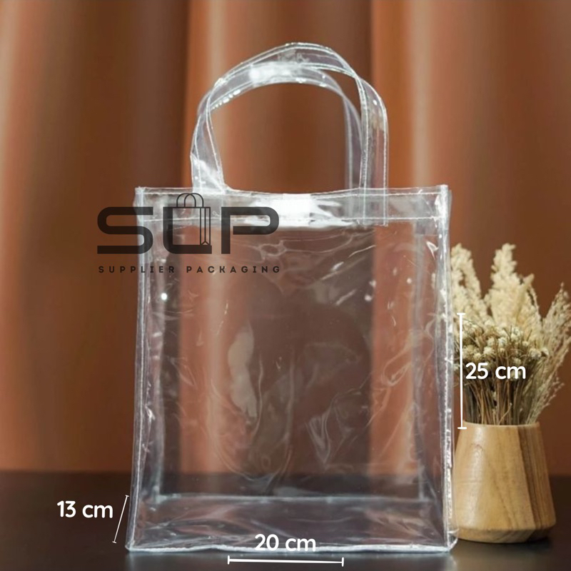 

[P20 x L13 x T25] TAS MIKA TRANSPARAN / GOODIE BAG 20x25 BENING TRANSPARAN TEBAL PREMIUM MURAH BERKUALITAS