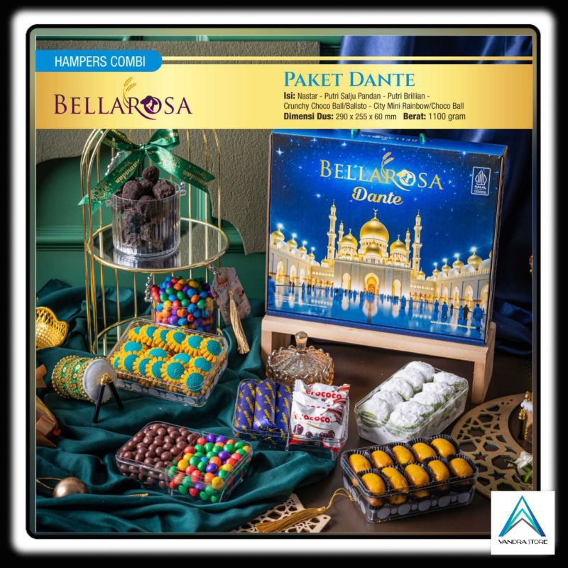 

Bellarosa Paket Dante Series Kue Kering Lebaran – 6 Toples | Premium & Lezat