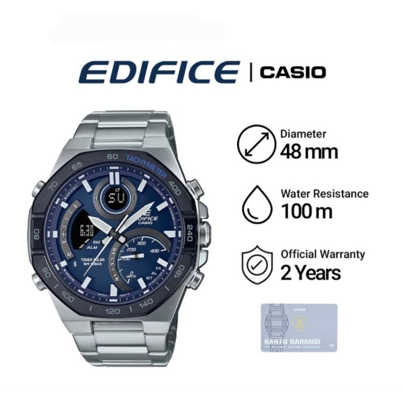 Jam Tangan Pria Casio EDIFICE ECB-950DB-2ADF / ECB-950DB-2A Original