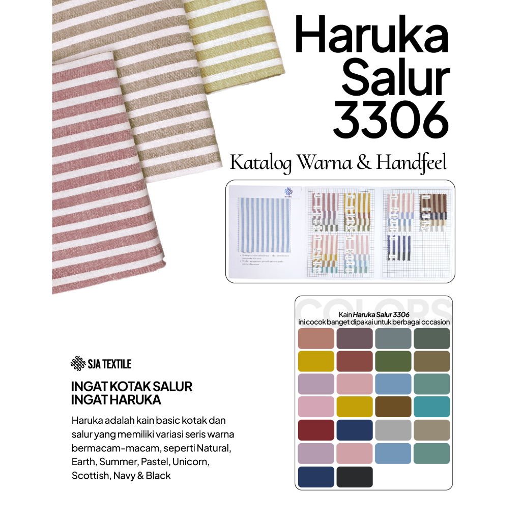 RB KATALOG SAMPLE HARUKA/KAIN HARUKA/ KAIN KATUN HARUKA/ KATUN HARUKA/GINGHAM/ KATUN SQU