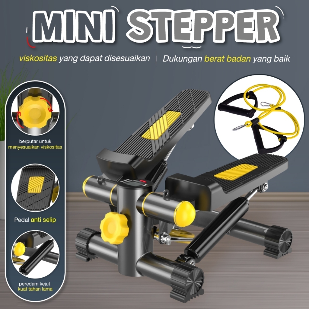 BG SPORT Mini Stepper Air Climber Walker Glider Gym Alat Fitness Deluxe Elite