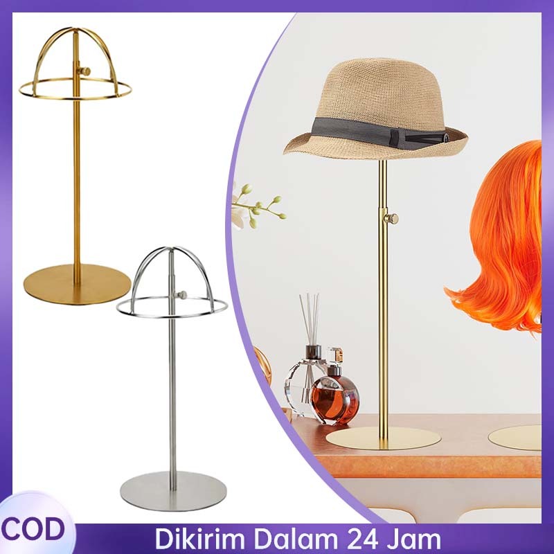 Hat Display Logam Stand Display Topi Metal Hat Display Holder Tempat Topi Simpan Dudukan Topi Displa