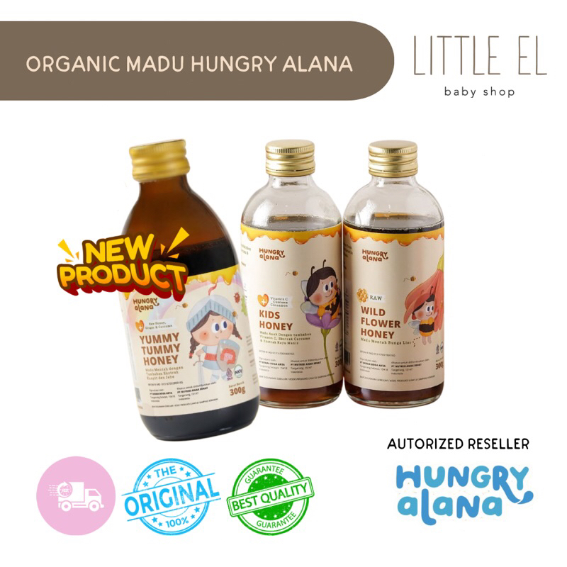 

Organik Madu Hungry Alana - Tanpa Pengawet dan Gula - Madu Anti Batuk Pilek - Anti Kembung - Imunitas Badan Anak