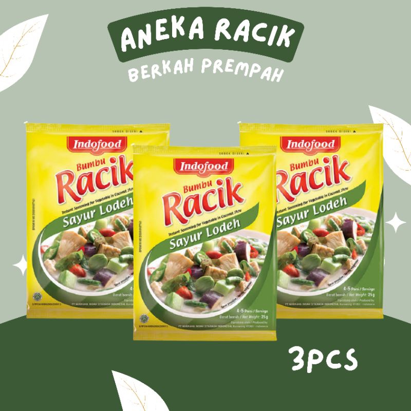 

Indofood bumbu racik sayur lodeh - 3pcs