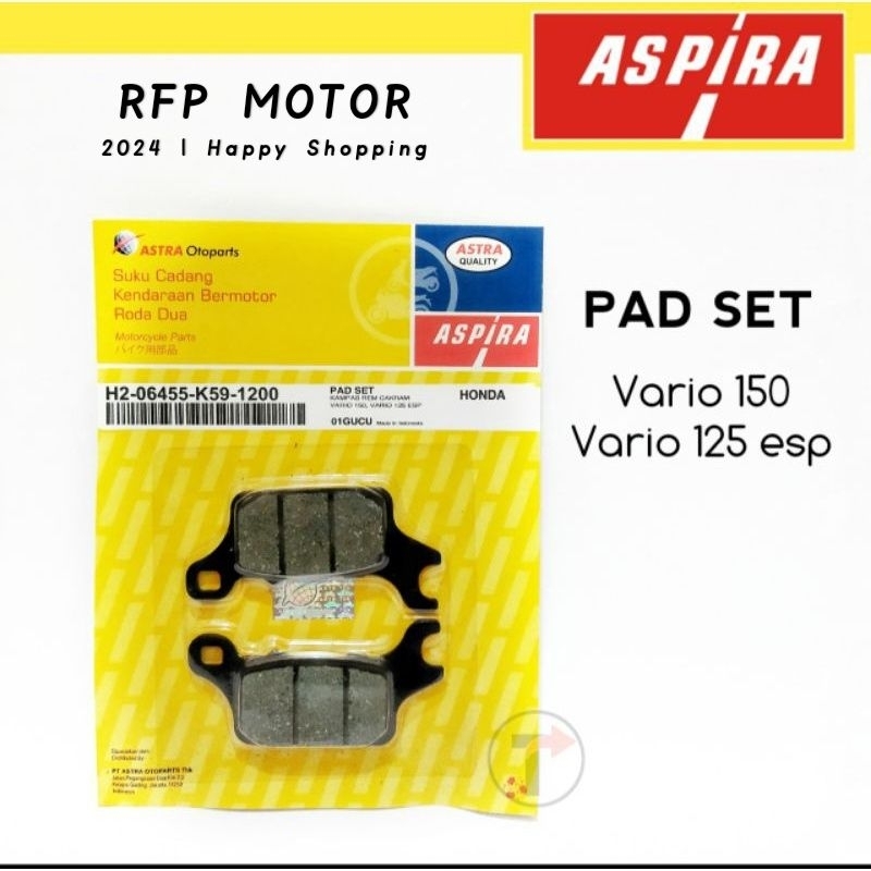 Dispad/kampas rem cakram VARIO 125 ESP, VARIO 150 ASPIRA