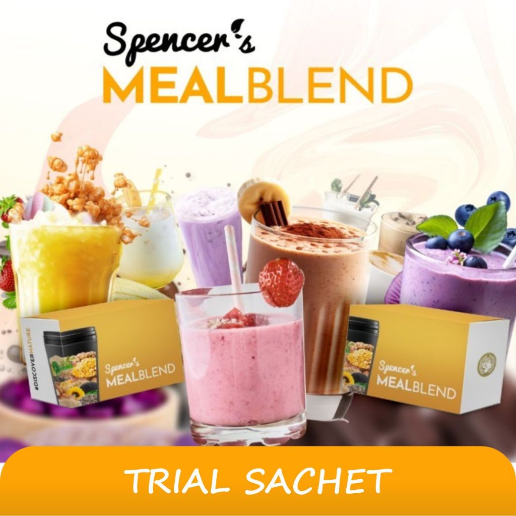 

Spencer's MealBlend Multigrain Trial Sachet All Flavors Complete Nutrition / Makanan Minuman Diet Sehat ECER