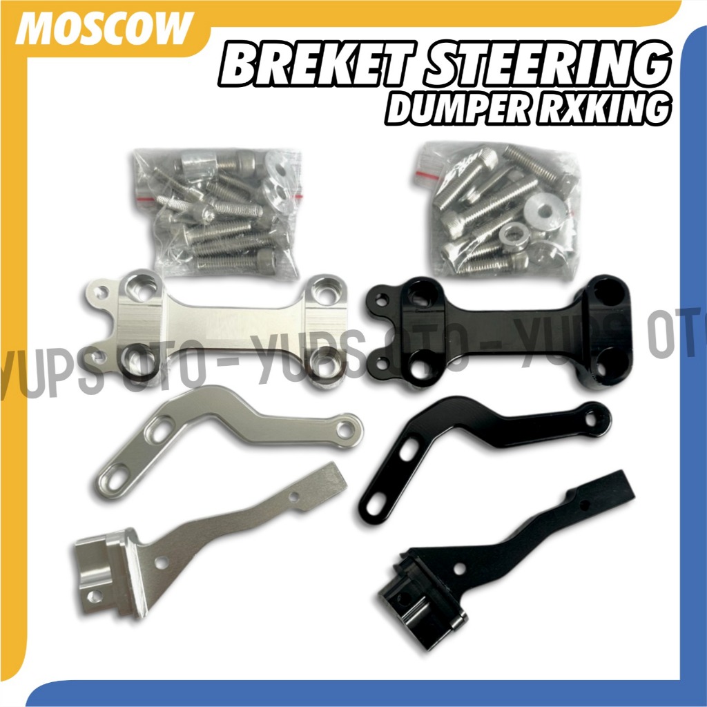Bracket Stabilizer Rx King MOSCOW ORIGINAL FULL CNC ALUMINIUM PREMIUM BREKET Stabiliser Steering Dum