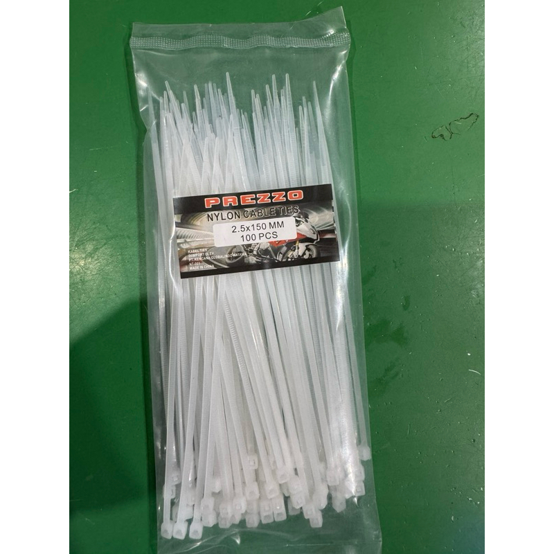 

( 100BH ) Cableties Nylon 2,5X15Cm Prezzo / Kabel Tis Warna Putih