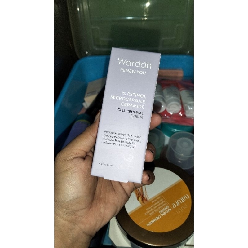 Wardah serum retinol segel baru