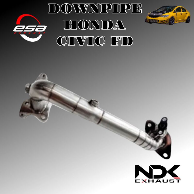 DOWNPIPE CIVIC FD NDK EXHAUST KNALPOT MOBIL RACING DOWNPIPE RACING MOBIL