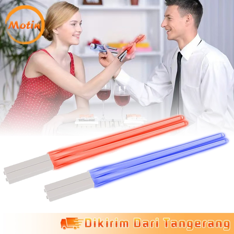1 Pair Led Chopstick Lightsaber Chopstick Sumpit Lightsaber Glowing