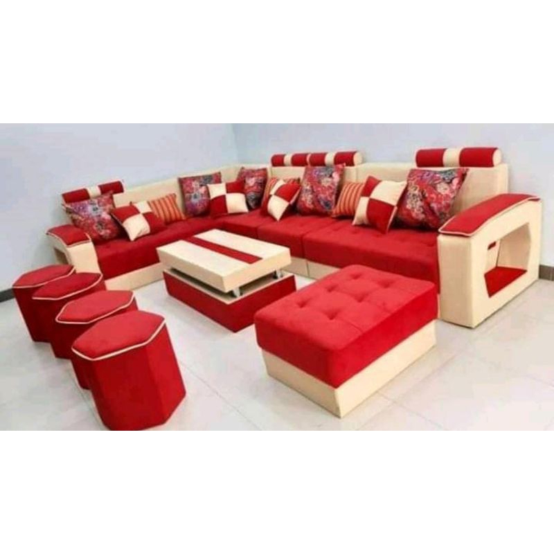Kursi Sofa L Beranak Sudut Minimalis Modern