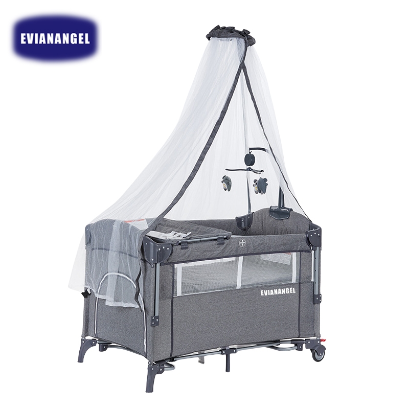 EVIANANGEL Box Bayi Tempat Tidur Bayi Portabel Travel Cot Bassinet Lipat Tempat Tidur Cosleeper Boks