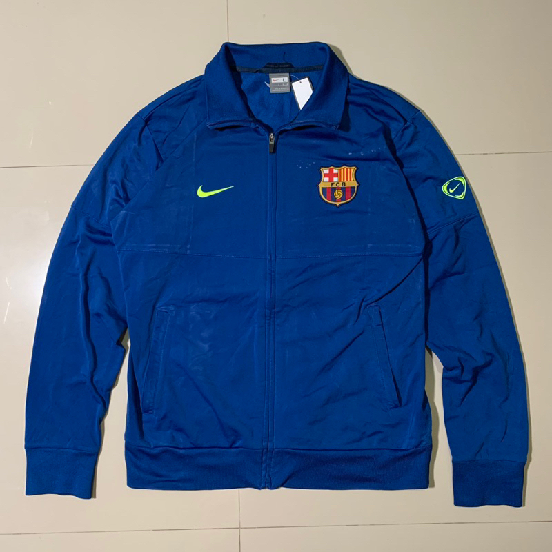 N*ke Fc Barcelona 2009-10 Track Jacket Blue size L