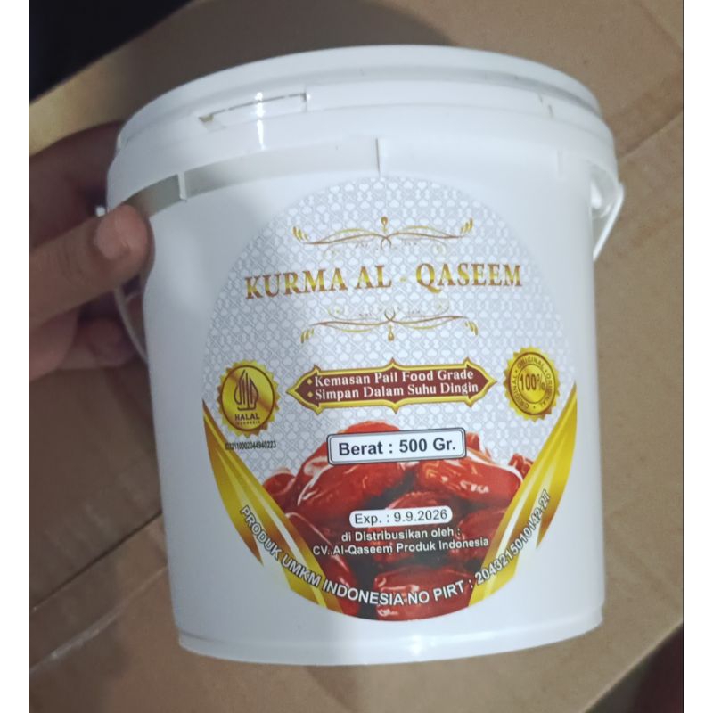 

Kurma Al-Qassim 500 Gram kemasan ember