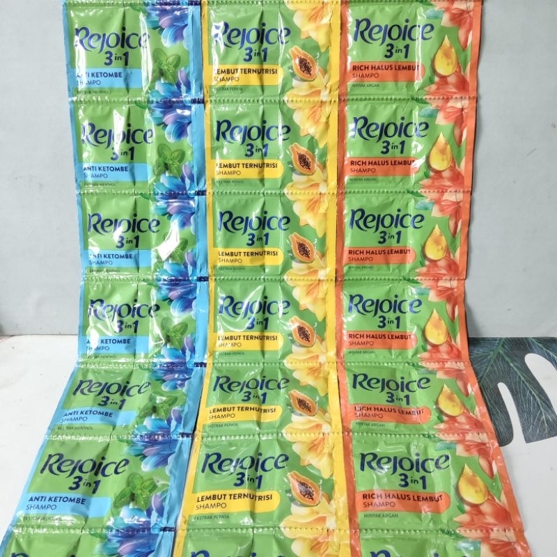 rejoice shampo renteng isi 24 sachet/shampo rejoice renteng