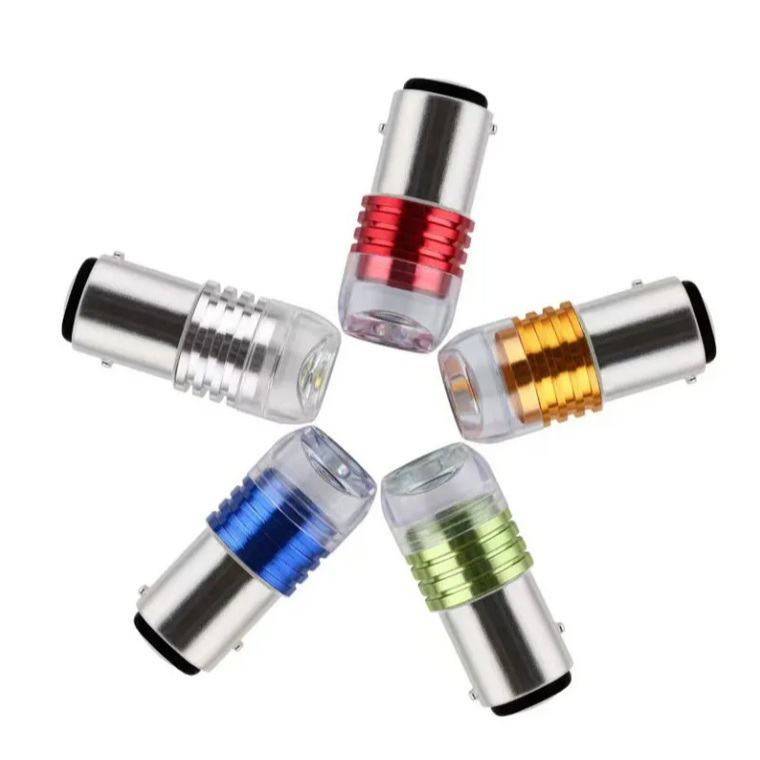 Lampu LED Motor Mobil Bayonet 1156 1157 3 SMD Rem Stop Sen Sein Kedip Flash