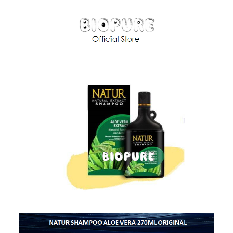 NATUR SHAMPOO ALOE VERA 270ML ORIGINAL - SHAMPOO NATUR ALOE VERA