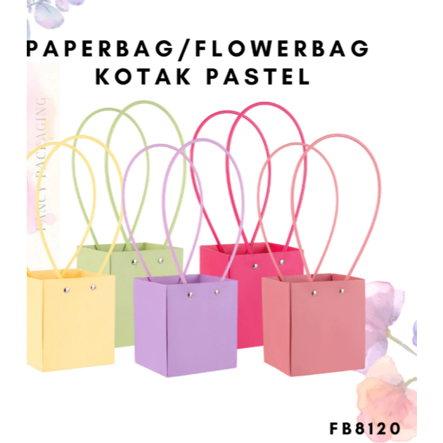 

Paper Bag Buket Bunga Kotak Pastel /Flower Bag/Flower Box/Bouquet Bag