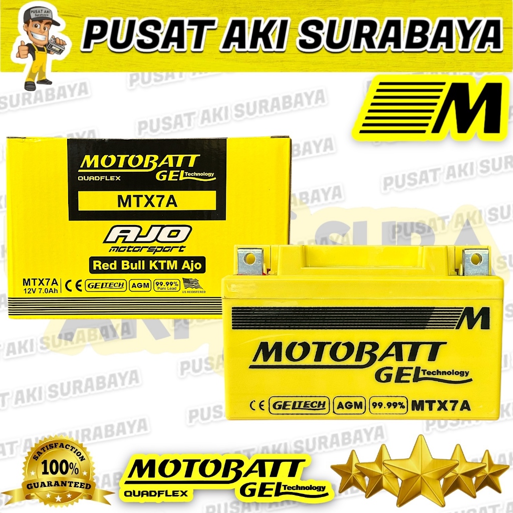 BEST SELLER JAMINAN GARANSI MOTOBATT MTX7A AKI GEL TERBAIK ACCU MOTOR KAWASAKI NINJA H2 NINJA 250R