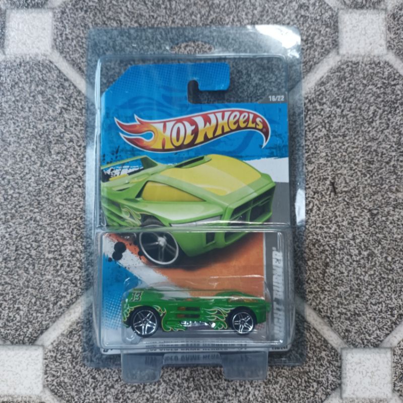 hot wheels night burner 2011 hijau + protector hot wheels