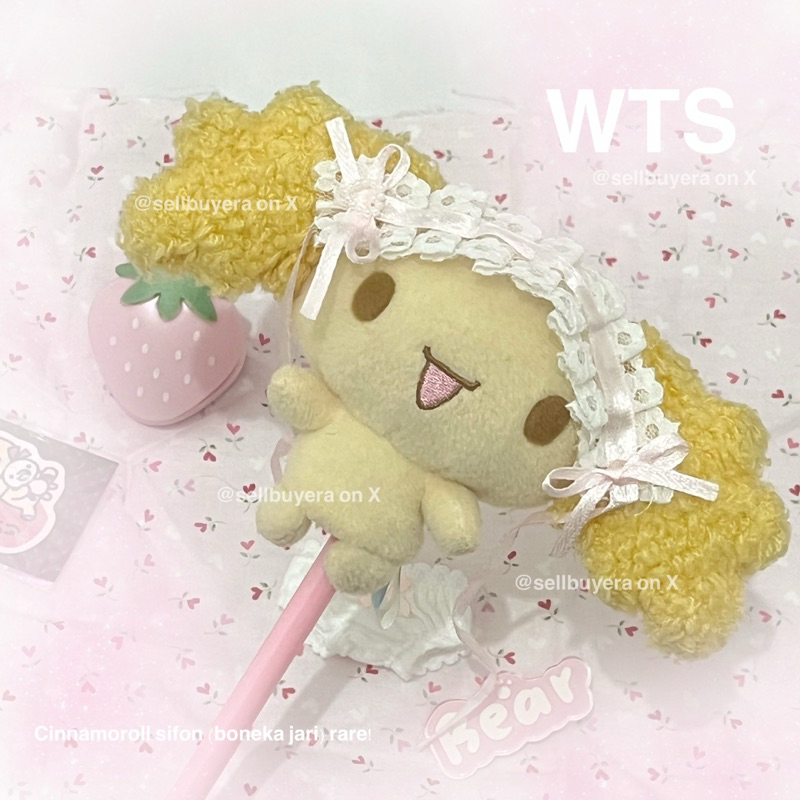 [Ready stock] Rare chiffon cinnamoroll friends sanrio official boneka jari plushie plush