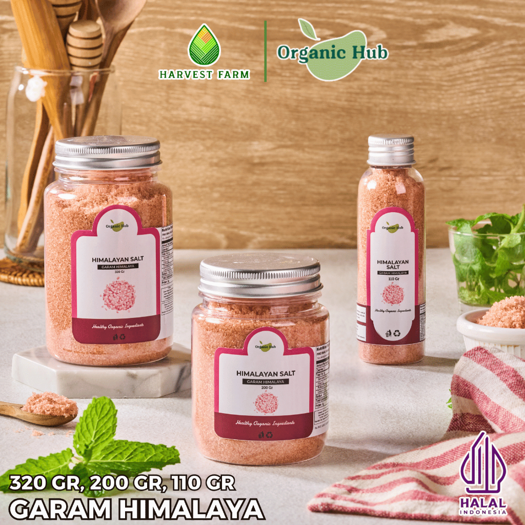 

Organic Hub Garam Himalaya Premium Organic Original 100% Natural Himsalt Organik Himalayan Pink Salt Pure Murni Sea Salt Rock Salt