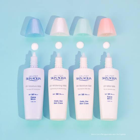 Skin Aqua UV moisture milk SPF 50++ / Skin Aqua UV moisture Gel SPF 50++ { 40 GR }