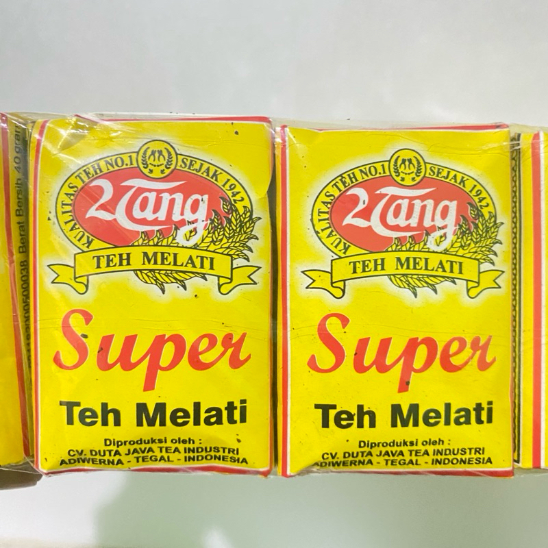 

Teh Dua Tang Super Melati 40gr x 10 pcs | Teh 2 tang super kuning