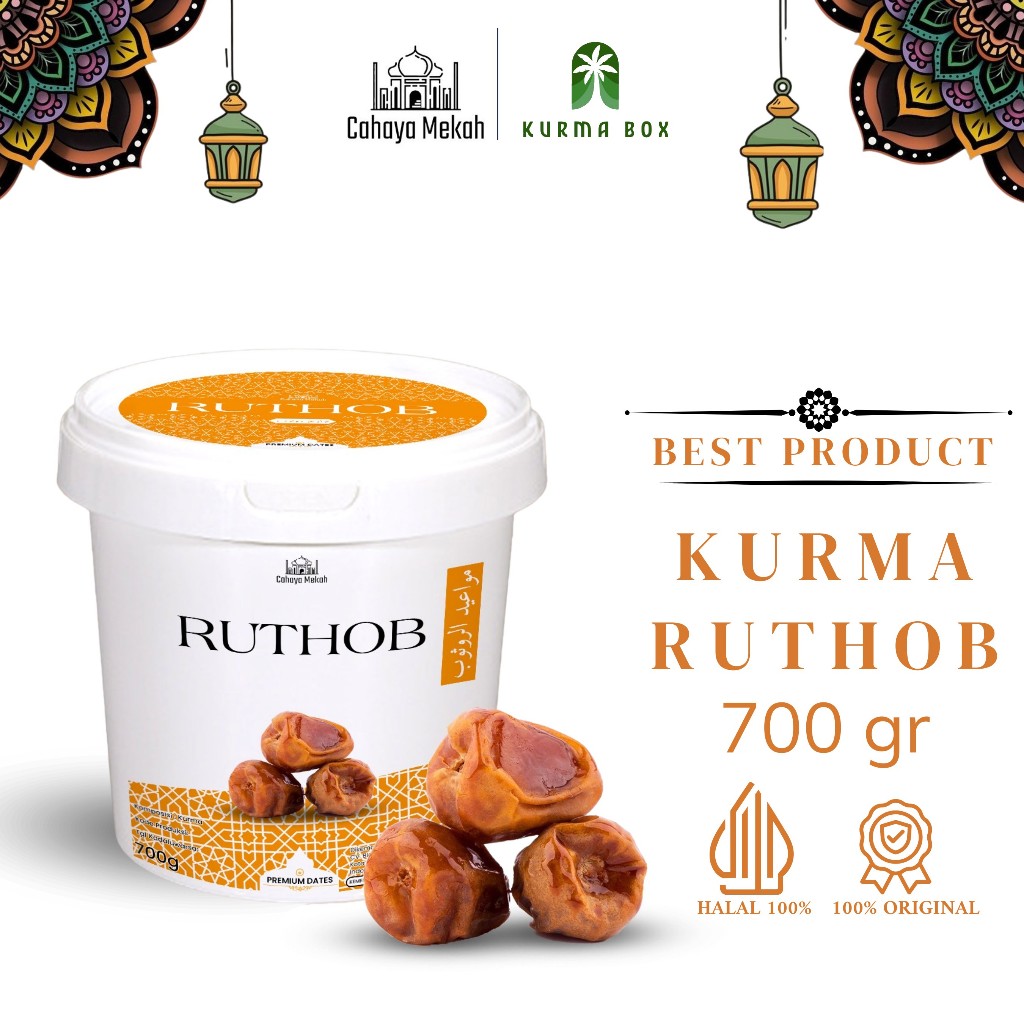 

Cahaya Mekah Kurma Ruthob Ember 700 Gram Kurma Ruthob Setengah Matang Super Premium