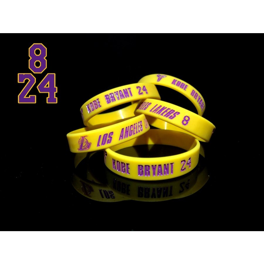 Gelang Basket nba wristband Kobe Bryant Lakers 824 nba baller id kobe bryant la lakers